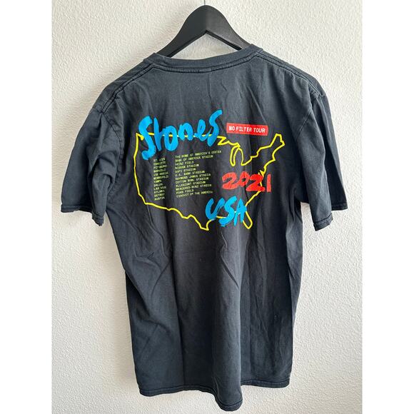 The Rolling Stones No Filter Tour USA 2021 Concert Tee Size Medium - Picture 2 of 10
